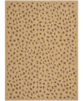 Safavieh Courtyard CY6104 Natural and Gold 5'3" x 7'7" Outdoor Area Rug