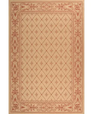 Safavieh Courtyard CY2326 Natural and Terra 8' x 11' Sisal Weave Outdoor Area Rug