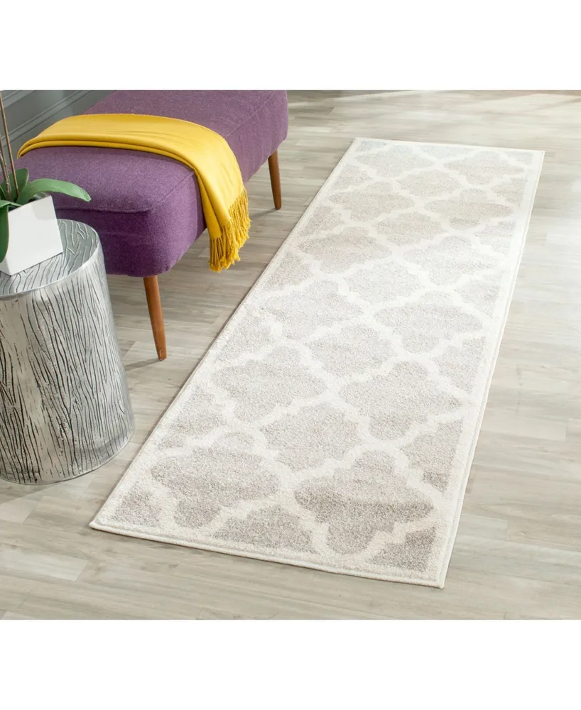 Safavieh Amherst AMT423 Light Grey and Beige 2'3" x 11' Runner Area Rug