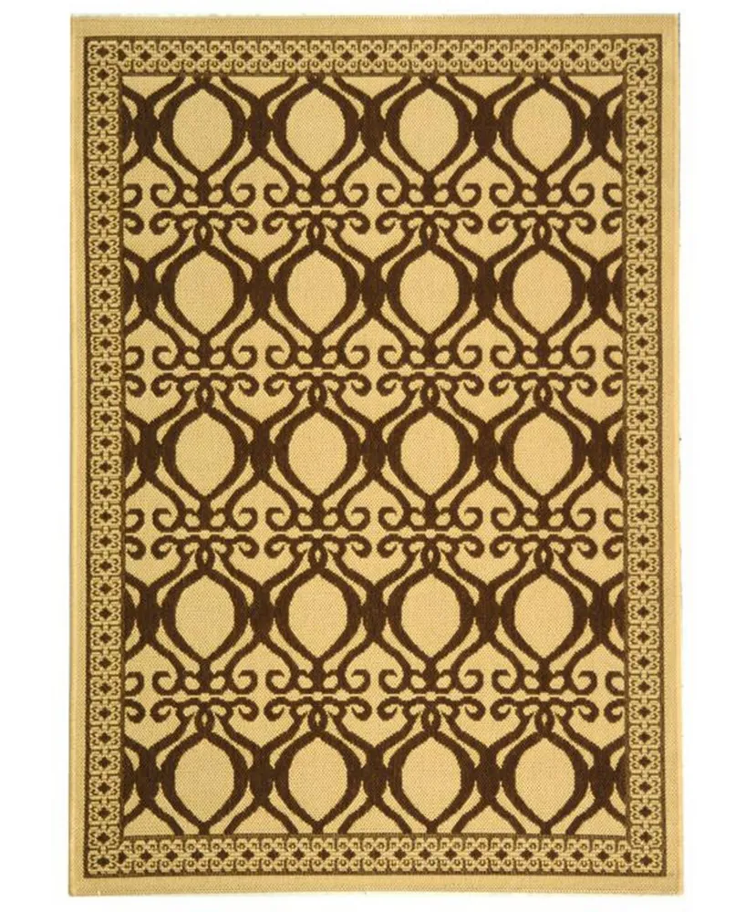 Safavieh Courtyard CY3040 Natural and Brown 2' x 3'7" Sisal Weave Outdoor Area Rug