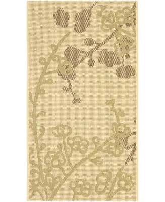 Safavieh Courtyard CY4038 Natural and Olive 4' x 5'7" Outdoor Area Rug