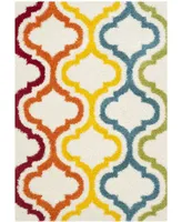 Safavieh Shag Kids SGK561 Ivory and Multi 4' x 6' Area Rug