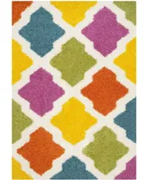 Safavieh Shag Kids SGK562 Ivory and Multi 5'3" x 7'6" Area Rug