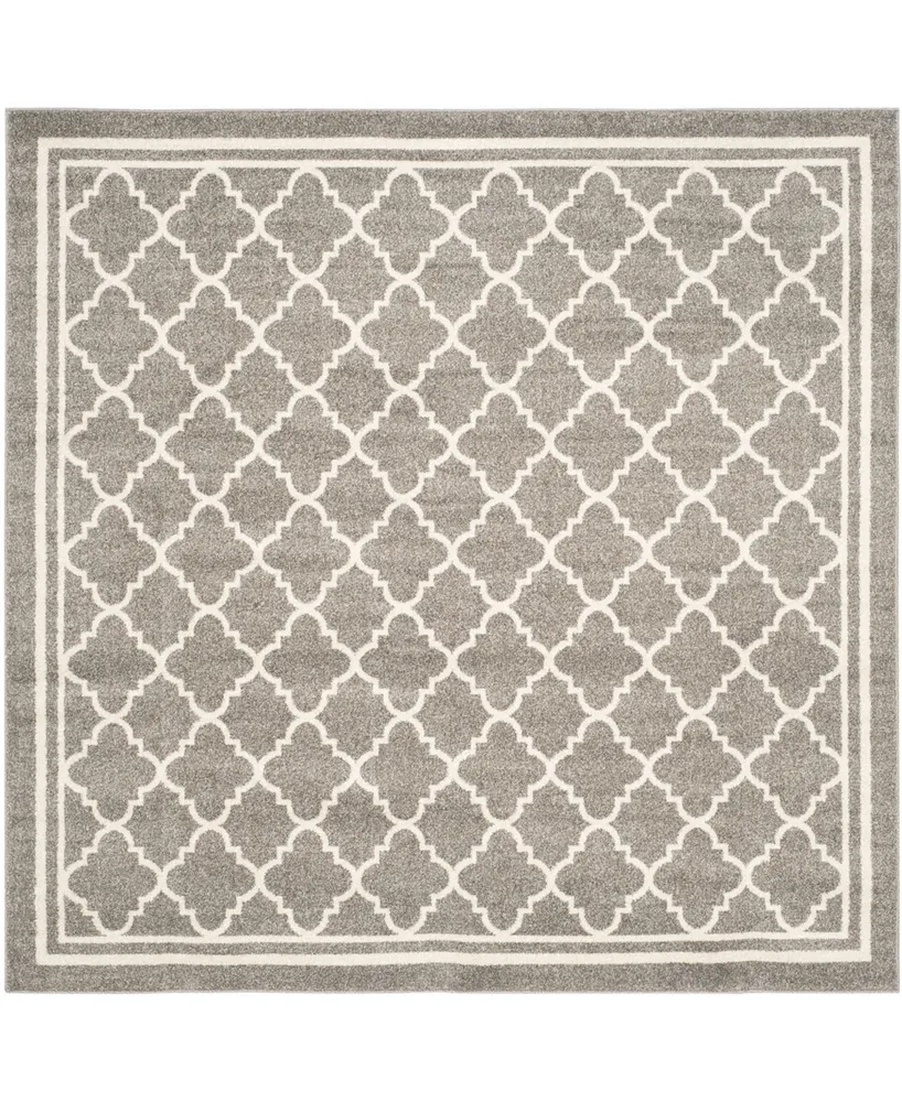 Safavieh Amherst AMT422 Dark Gray and Beige 9' x 9' Square Area Rug