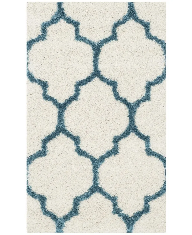 Safavieh Shag Kids SGK566 Ivory and Blue 2'3" x 5' Area Rug