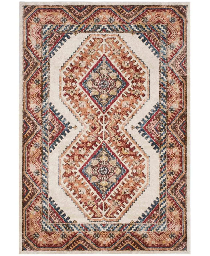 Safavieh Bijar BIJ647 and Rust 6'7" x 9' Area Rug