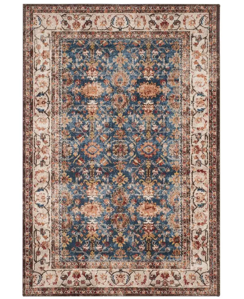 Safavieh Bijar BIJ650 Royal and Ivory 6'7" x 9' Area Rug