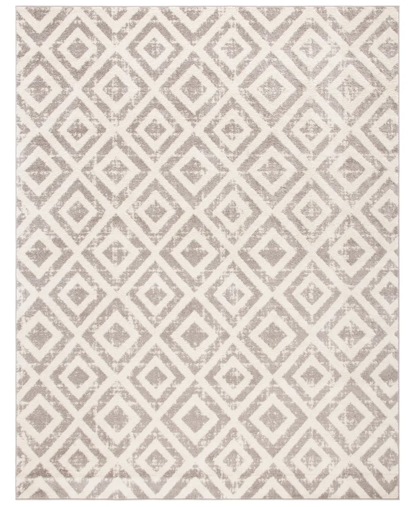 Safavieh Amsterdam AMS105 Ivory and Mauve 6'7" x 9'2" Outdoor Area Rug