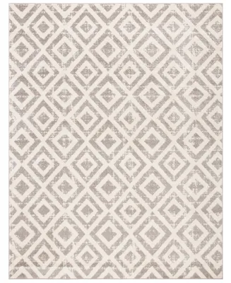 Safavieh Amsterdam AMS105 Ivory and Mauve 6'7" x 9'2" Outdoor Area Rug