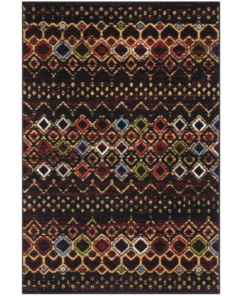 Safavieh Amsterdam AMS108 and Multi 5'1" x 7'6" Outdoor Area Rug