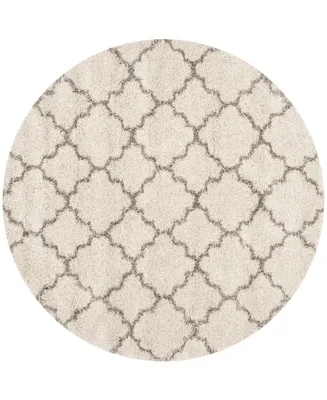 Safavieh Hudson SGH282 Ivory and Gray 5' x 5' Round Area Rug