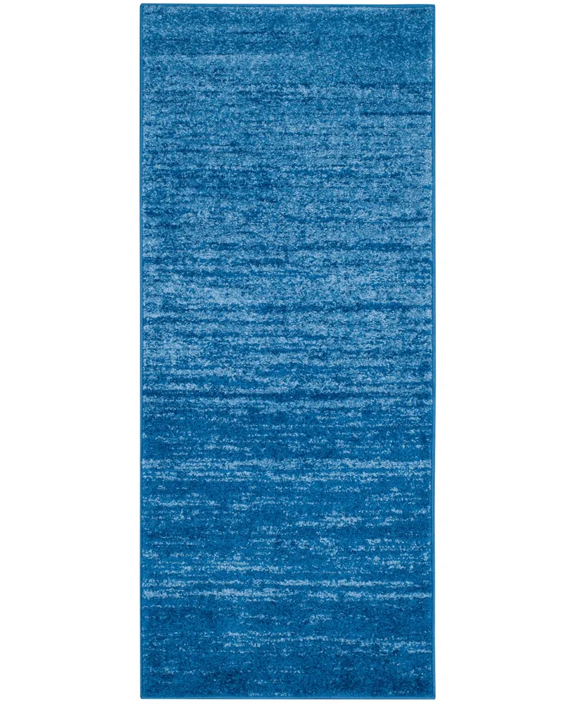 Safavieh Adirondack 113 Light Blue and Dark Blue 2'6" x 16' Runner Area Rug