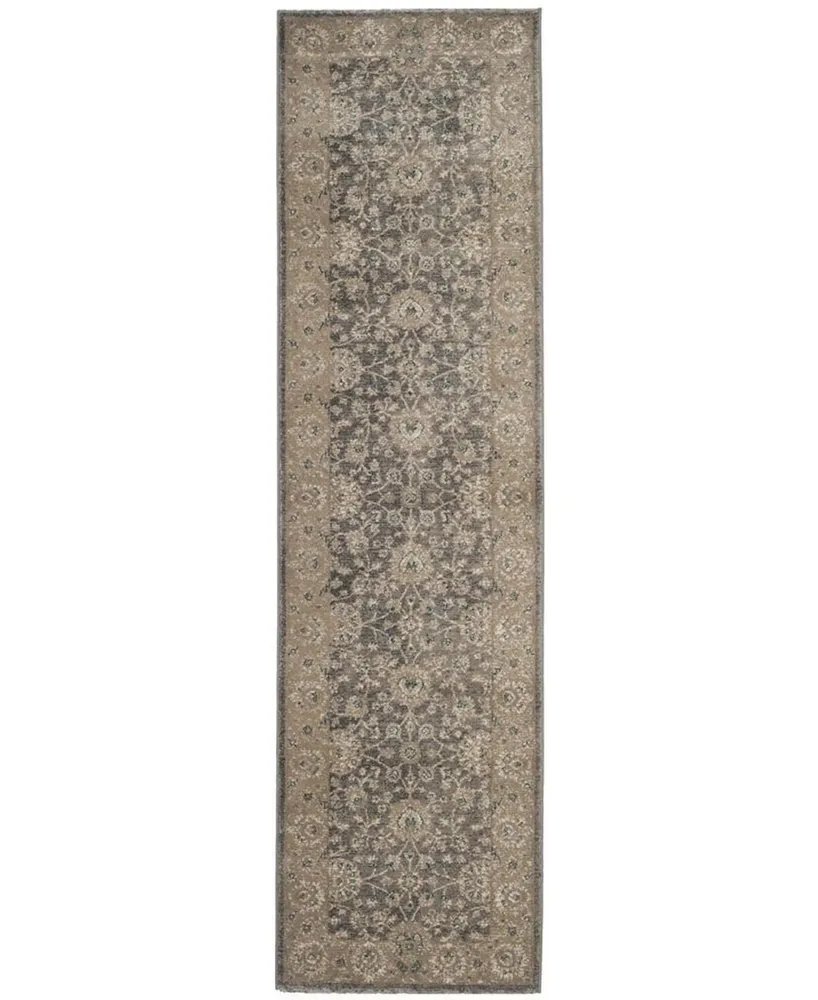 Safavieh Sofia SOF330 Light Grey and Beige 2'2" x 14' Runner Area Rug