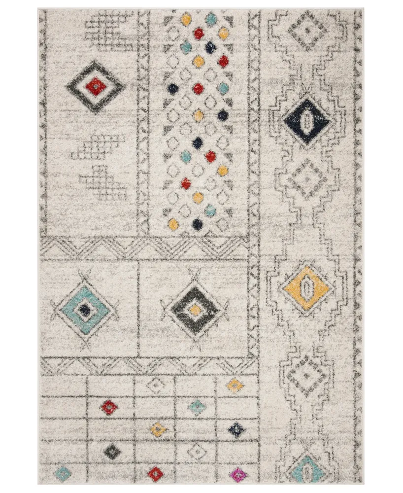 Safavieh Adirondack 206 Light Gray and Aqua 4' x 6' Area Rug