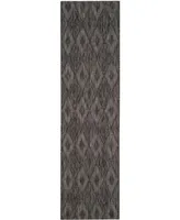 Safavieh Courtyard CY8522 Black 2'3" x 14' Sisal Weave Runner Outdoor Area Rug