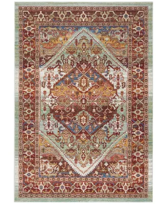 Safavieh Sutton SUT408 Rust and Multi 4' x 6' Area Rug