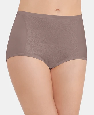 Vanity Fair Women's Smoothing Comfort with Lace Brief Underwear