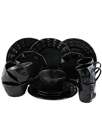Elama Retro Chic 16 Pc. Dinnerware Set, Service for 4