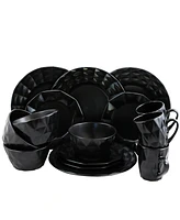 Elama Retro Chic 16 Pc. Dinnerware Set, Service for 4