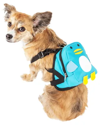 Pet Life 'Waggler Hobbler' Compartmental Animated Dog Harness Backpack