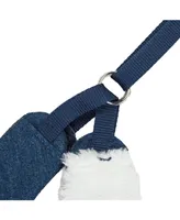 Pet Life Luxe 'Pom Draper' 2-in-1 Adjustable Dog Harness Leash with Pom-Pom Bowtie