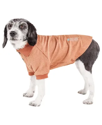 Pet Life Active 'Fur-Flexed' Relax Stretch Performance Dog Polo T-Shirt