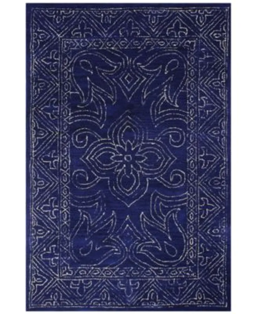 Bb Rugs Nico Nic 130 Navy Area Rug