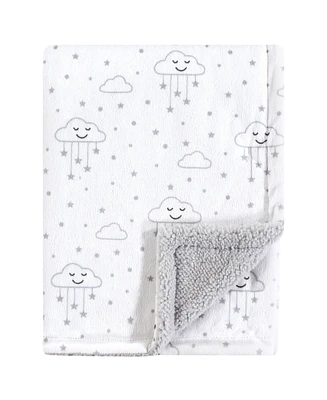 Hudson Baby Plush Blanket with Sherpa Backing One Size