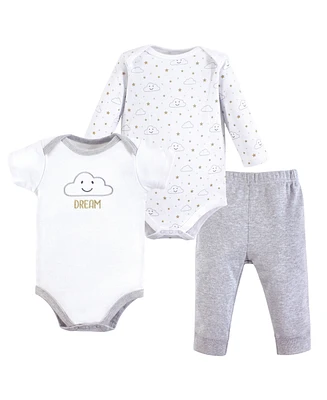 Hudson Baby Boys Unisex Cotton Bodysuit and Pant Set