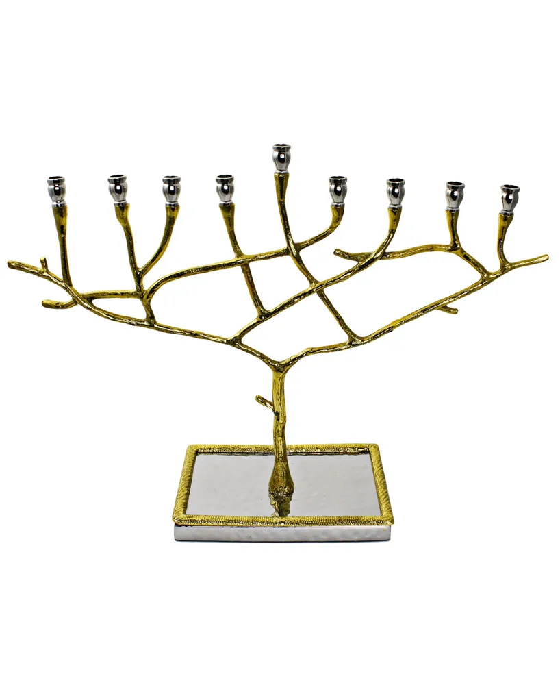 Classic Touch Two Tone Candle Menorah