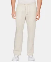 Perry Ellis Men's Regular-Fit Linen Drawstring Pants