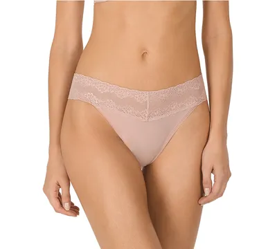 Natori Bliss Perfection Lace-Waist Thong Underwear 750092