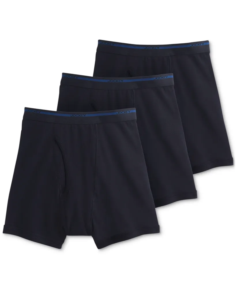 Jockey Men's Classic 3 Pack Cotton Boxer Briefs