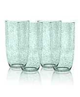 TarHong Bubble Jumbo Glass Premium Plastic Glasses, Set of 6