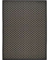 Safavieh Courtyard CY6919 Black and Beige 8' x 11' Outdoor Area Rug