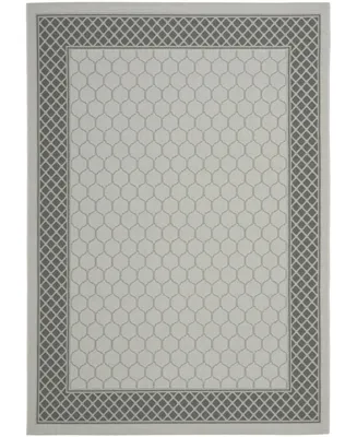 Safavieh Courtyard CY7933 Light Gray and Anthracite 8' x 11' Sisal Weave Outdoor Area Rug