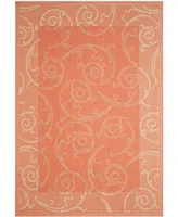 Safavieh Courtyard CY2665 Terracotta and Natural 2'3" x 10' Runner Outdoor Area Rug