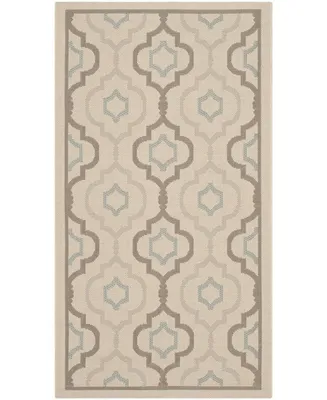 Safavieh Courtyard CY7938 Beige and Dark Beige 2' x 3'7" Outdoor Area Rug