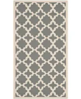 Safavieh Courtyard CY6913 Anthracite and Beige 2' x 3'7" Sisal Weave Outdoor Area Rug