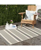 Safavieh Courtyard CY6062 Gray and Bone 8' x 11' Outdoor Area Rug