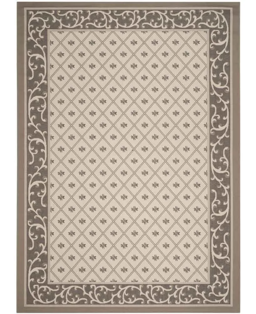 Safavieh Courtyard CY7427 Beige and Dark Beige 8' x 11' Sisal Weave Outdoor Area Rug