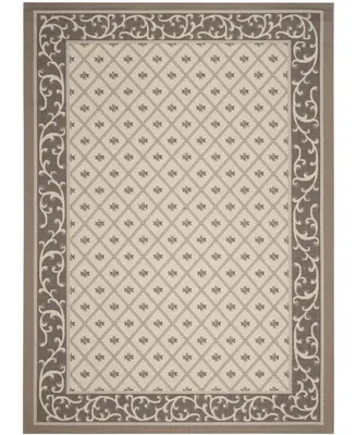 Safavieh Courtyard CY7427 Beige and Dark Beige 8' x 11' Sisal Weave Outdoor Area Rug