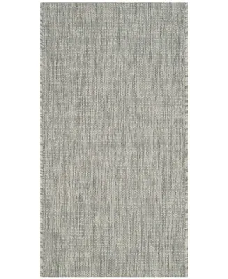 Safavieh Courtyard CY8576 Gray and Turquoise 2' x 3'7" Sisal Weave Outdoor Area Rug