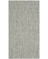 Safavieh Courtyard CY8576 Gray and Turquoise 2' x 3'7" Sisal Weave Outdoor Area Rug