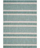 Safavieh Courtyard CY8062 Gray and Blue 8' x 11' Outdoor Area Rug