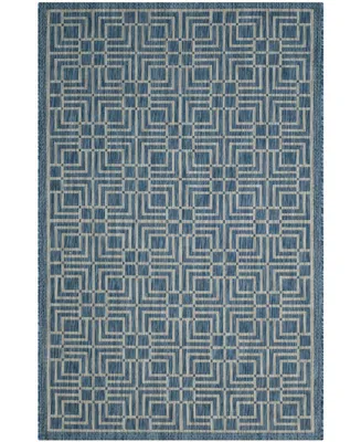 Safavieh Courtyard CY8467 Navy and Gray 8' x 11' Outdoor Area Rug
