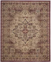 Safavieh Lavar Kerman LVK601 Creme and Red 8' x 10' Area Rug