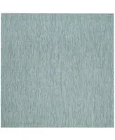 Safavieh Courtyard CY8520 Aqua 6'7" x 6'7" Sisal Weave Square Outdoor Area Rug