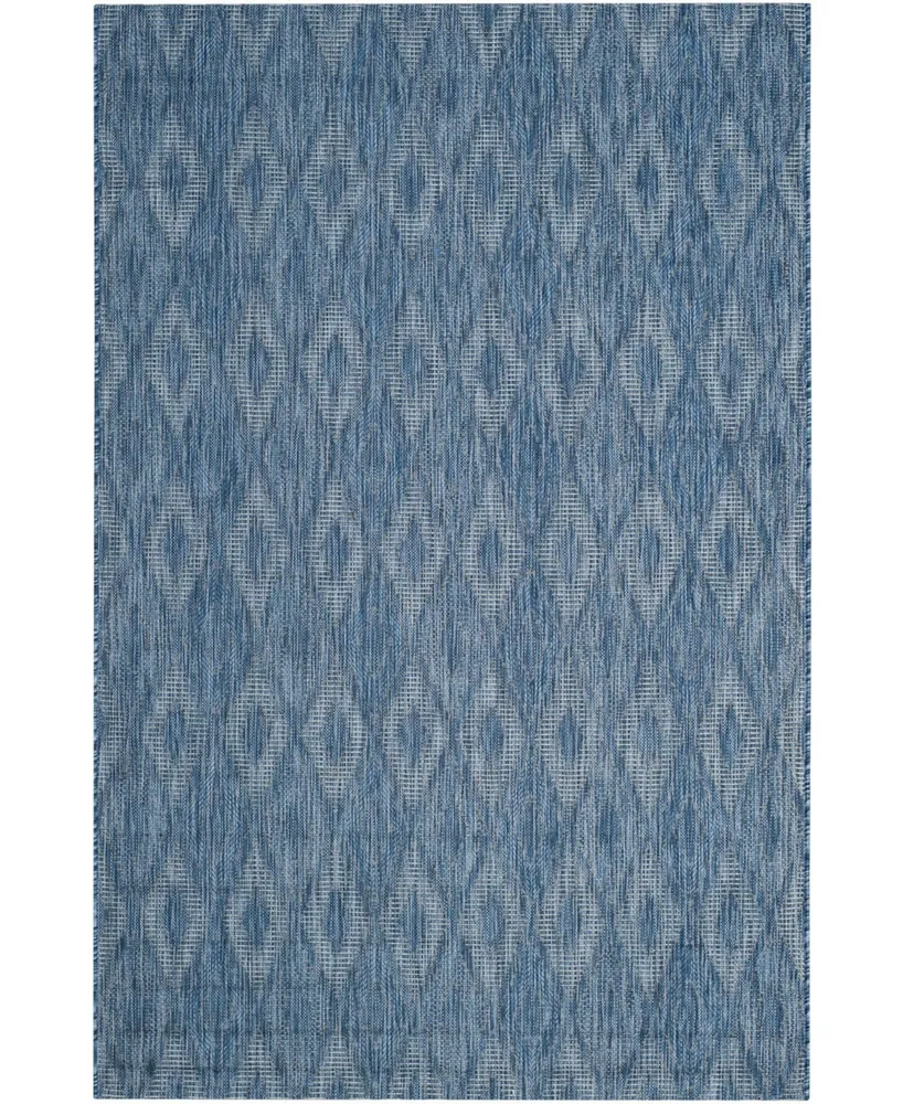 Safavieh Courtyard CY8522 Navy 4' x 5'7" Sisal Weave Outdoor Area Rug