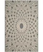 Safavieh Courtyard CY6616 Anthracite and Beige 8' x 11' Sisal Weave Outdoor Area Rug